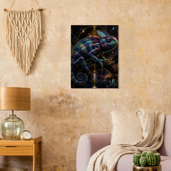 Prism Sovereign – Wo Farbe zur Krone der Wildnis wird - Simpls space print - Print Material