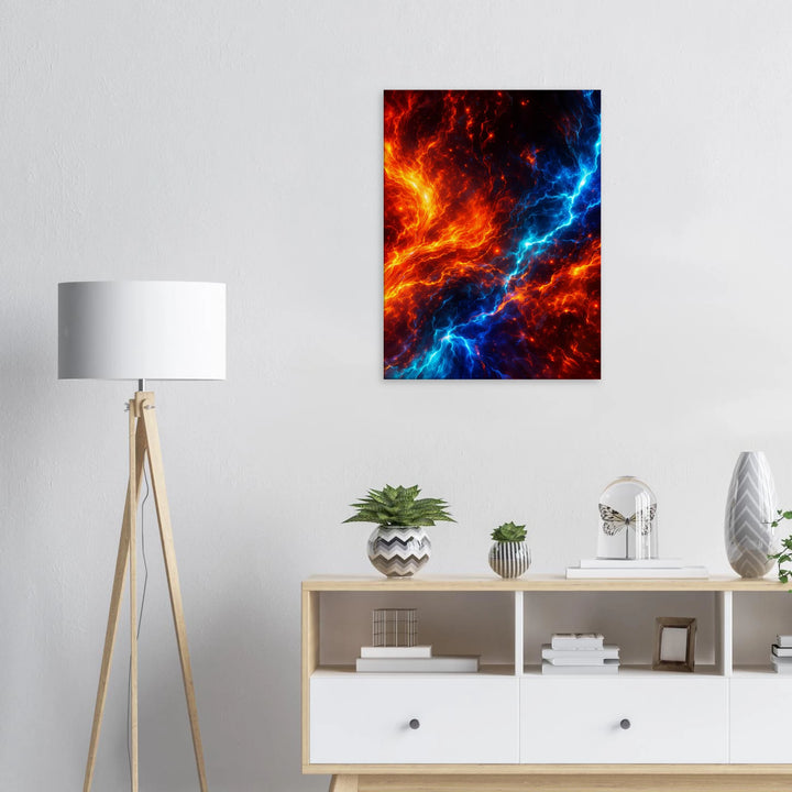 Colorburn Theory – Wo Feuer und Energie kollidieren - Simpls space print-Print Material