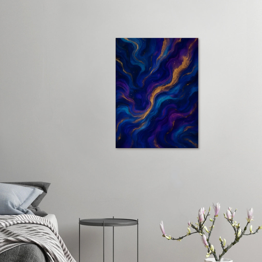 Midnight Gold – wenn Dunkelheit leuchtet - Simpls space print-Print Material
