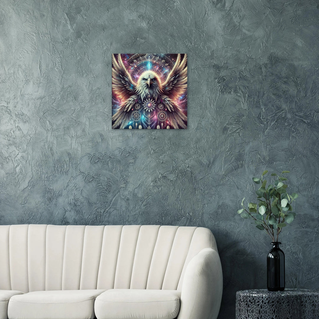 Totem Adler – Wächter deiner Seele im Flug der Sterne - Simpls space print-Print Material