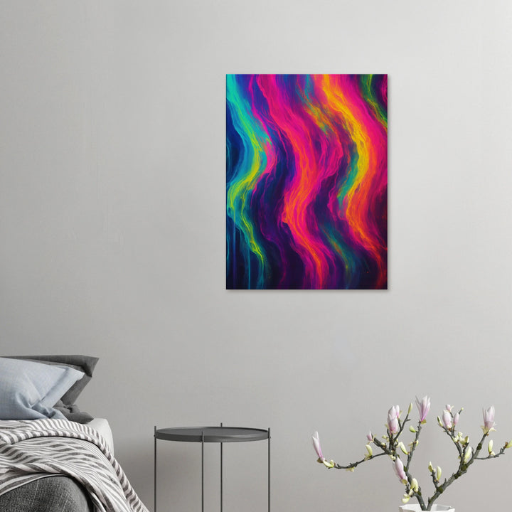 Fluorescent Fall – Der Rausch leuchtender Träume - Simpls space print-Print Material