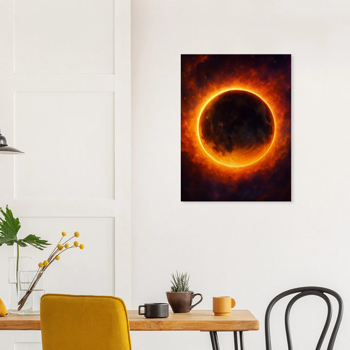 Autumn Eclipse – Wenn die Dunkelheit leuchtet - Simpls space print-Print Material