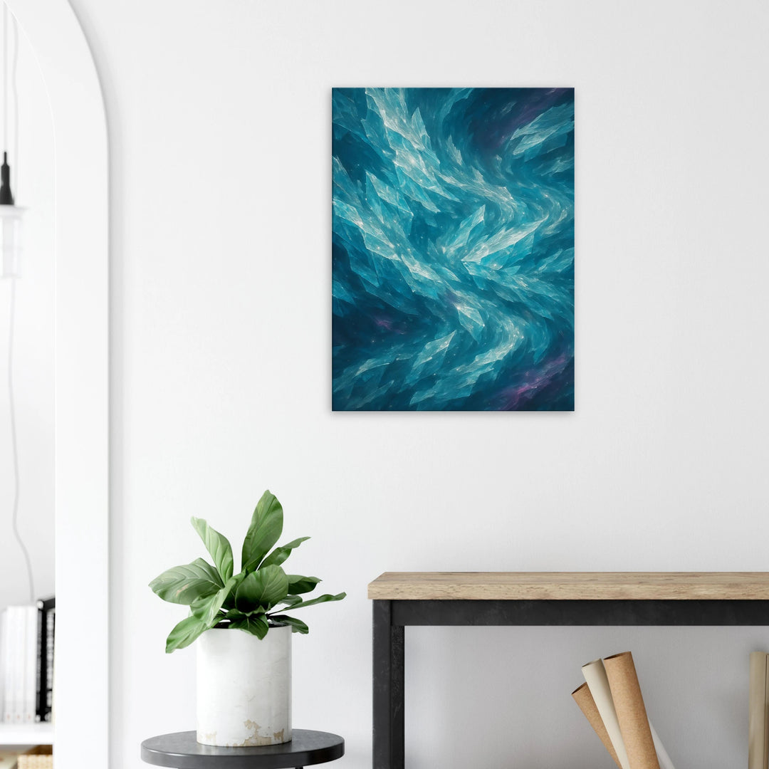 Crystalline Drift – Die stille Bewegung aus Licht und Eis - Simpls space print-Print Material