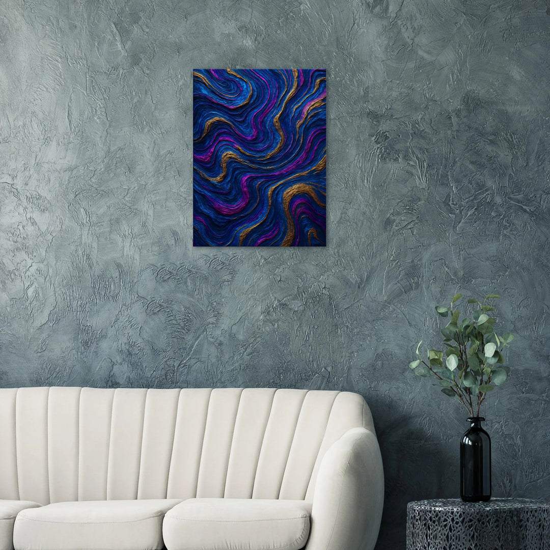 Cosmic Veins – Die goldenen Lebensadern des Universums - Simpls space print-Print Material