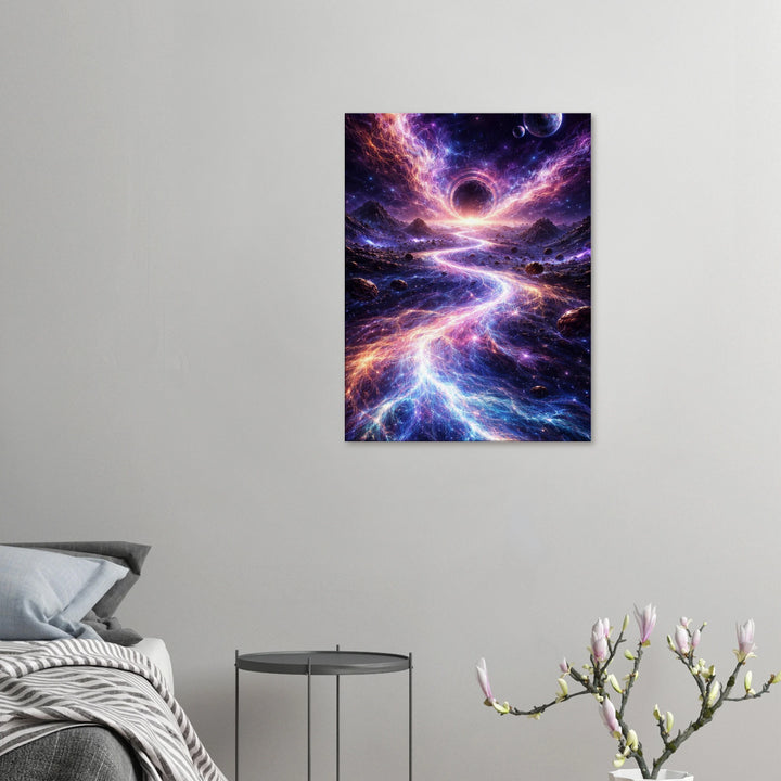 Veins of Infinity – Wo Energie das Universum durchzieht - Simpls space print-Print Material