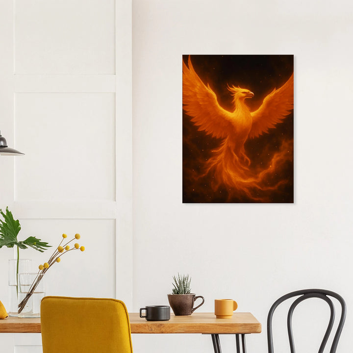 Phönix Dust – Aus der Asche erhebt sich deine Kraft - Simpls space print-Print Material
