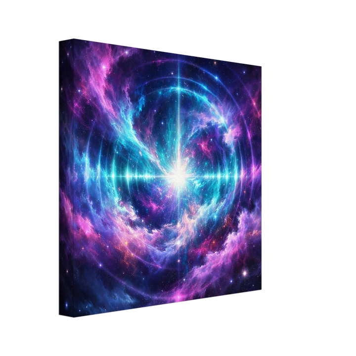 Echo Nebula – Leuchtende Tiefe für moderne Wohnräume - Simpls space print - Print Material