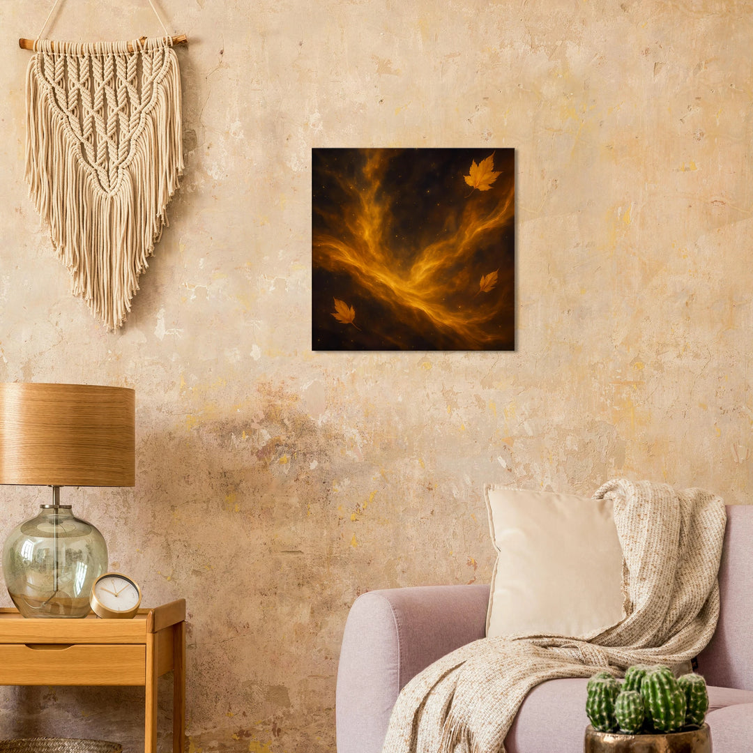 Aurelia Drift – Wenn Blätter wie Sterne durch Träume segeln - Simpls space print-Print Material