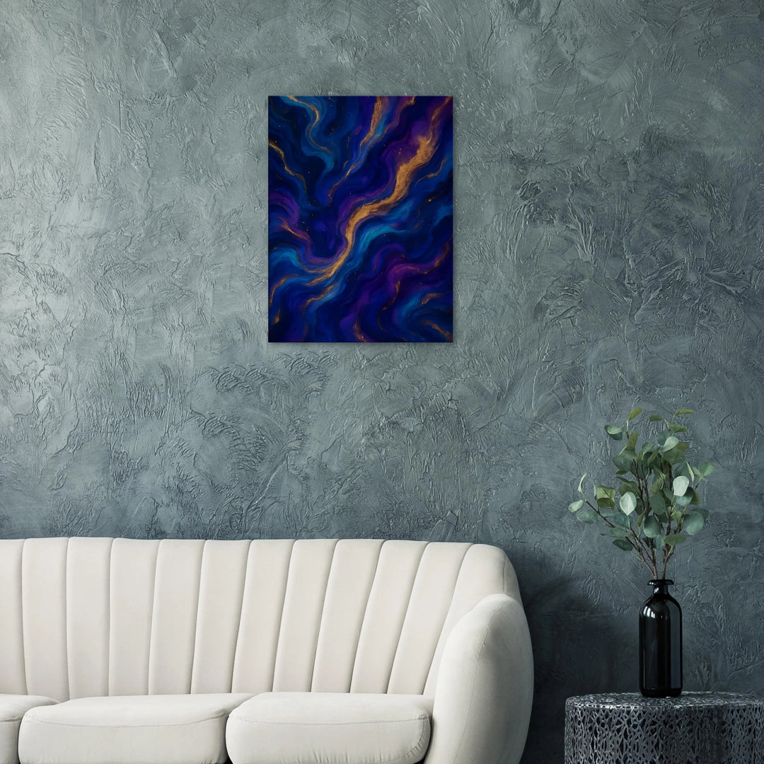 Midnight Gold – wenn Dunkelheit leuchtet - Simpls space print-Print Material