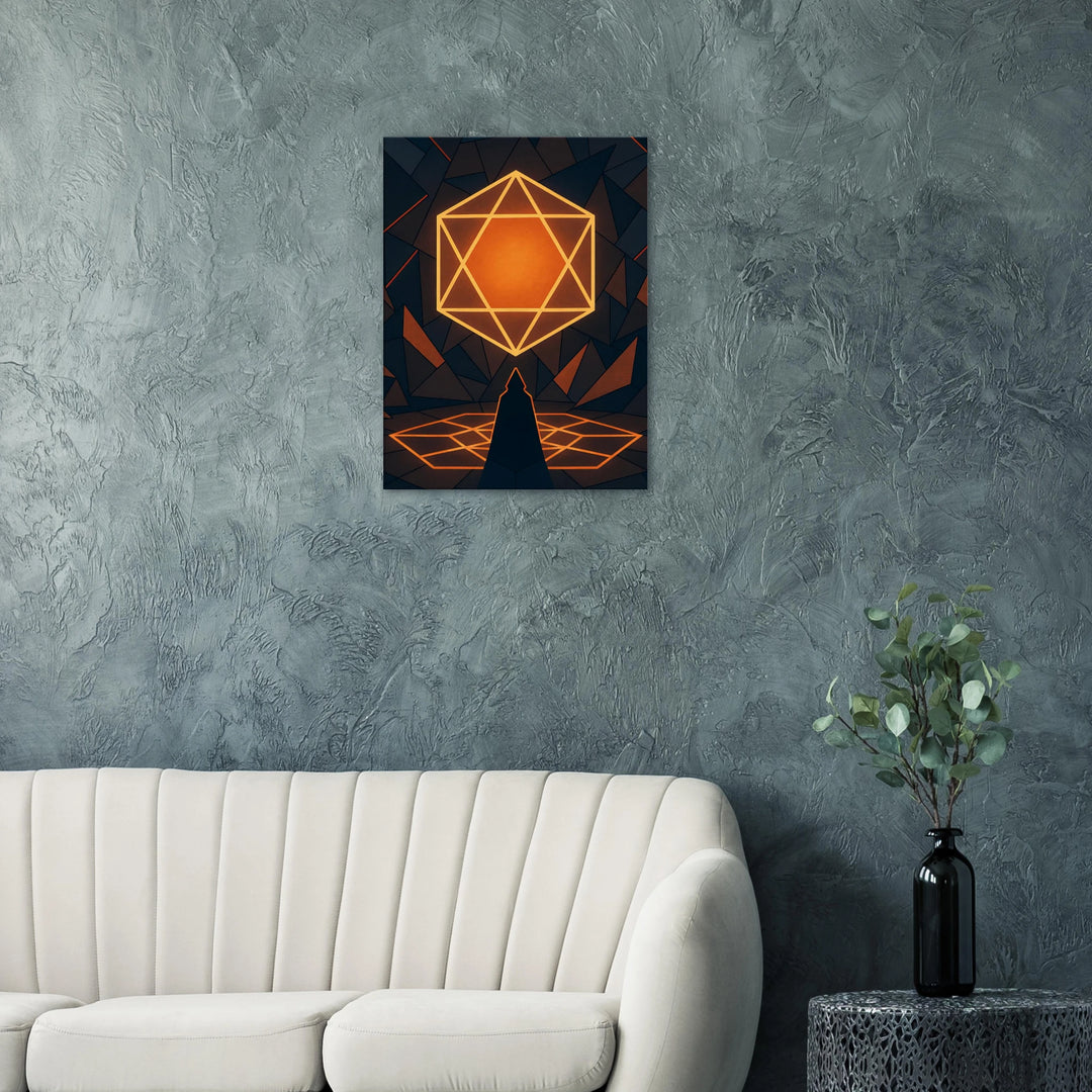 Polygon Ritual – Das Leuchten der inneren Offenbarung - Simpls space print-Print Material