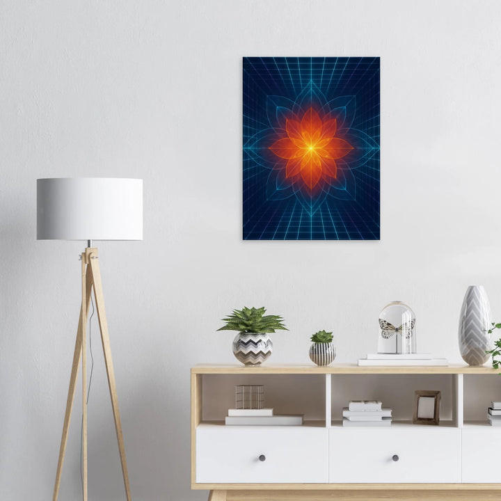 Hypergrid Bloom - Simpls space print - Print Material
