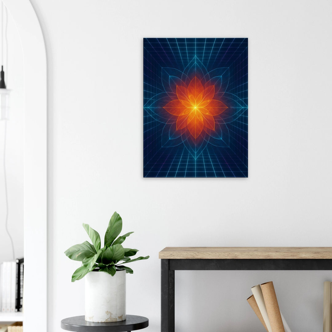 Hypergrid Bloom - Simpls space print - Print Material