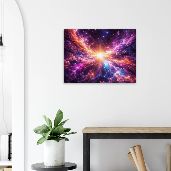 Ethreal Cosmos – Das leuchtende Zentrum des Unendlichen - Simpls space print-Print Material