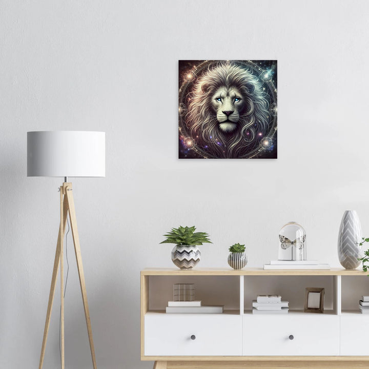 Totem Löwe – Der stille König deiner Seele - Simpls space print-Print Material