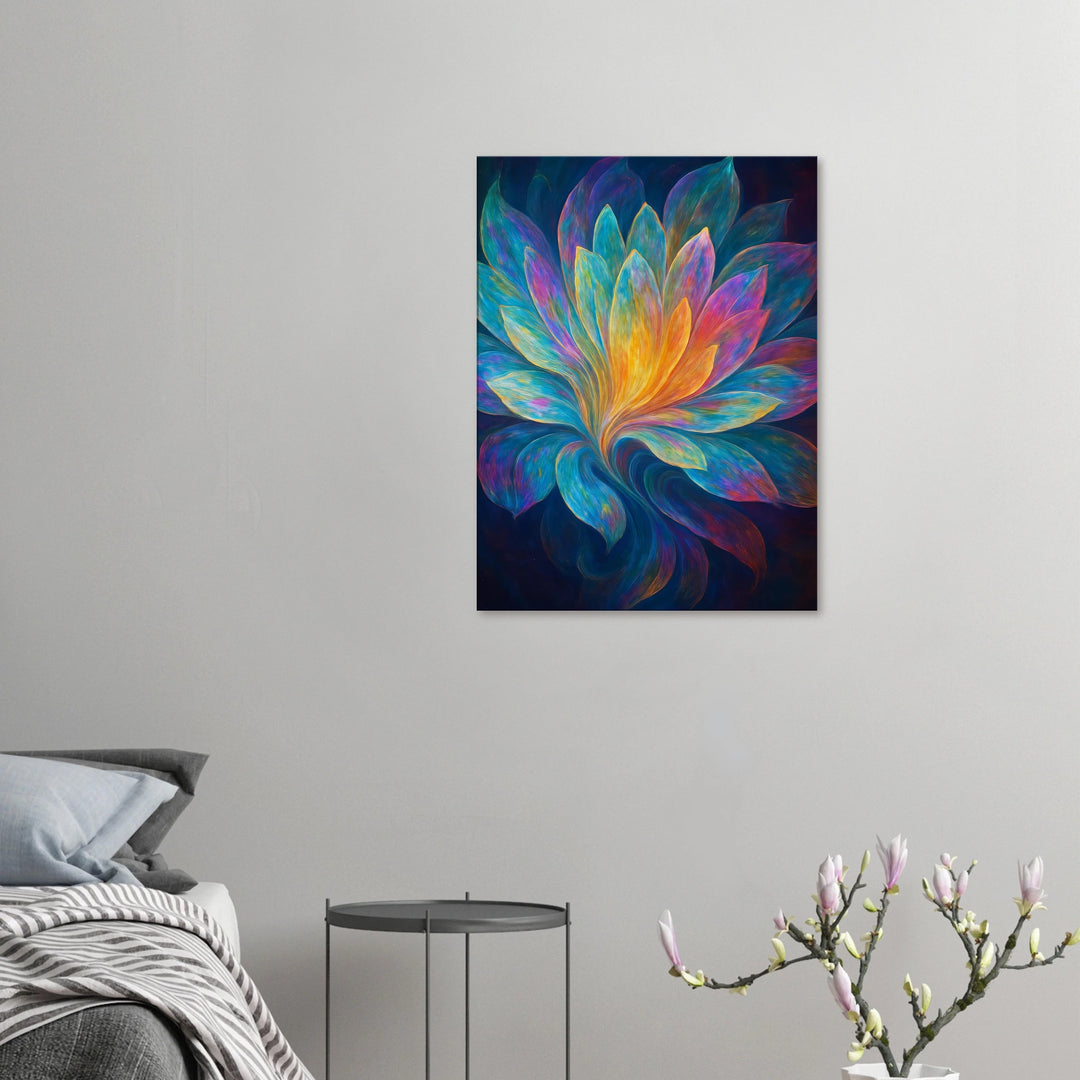 Iridescent Bloom – Das Leuchten deiner inneren Entfaltung - Simpls space print-Print Material