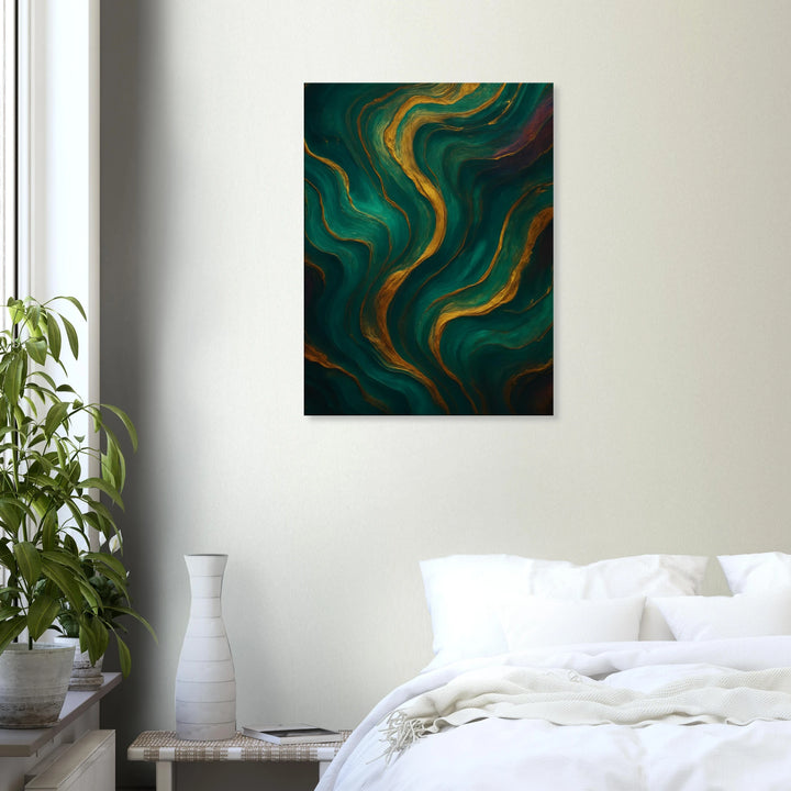 Aunic Flow – Die goldene Melodie deiner inneren Stille - Simpls space print-Print Material