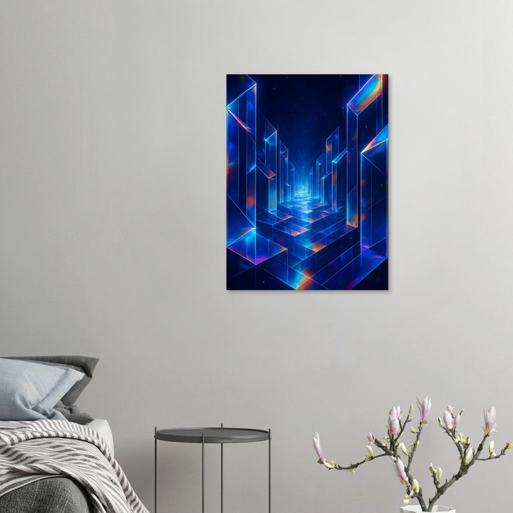 Prism Pathway – Der leuchtende Weg ins Unbekannte - Simpls space print-Print Material