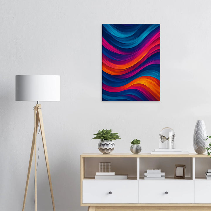 Chroma Waves – Wo Farben tanzen und die Seele schwebt - Simpls space print-Print Material