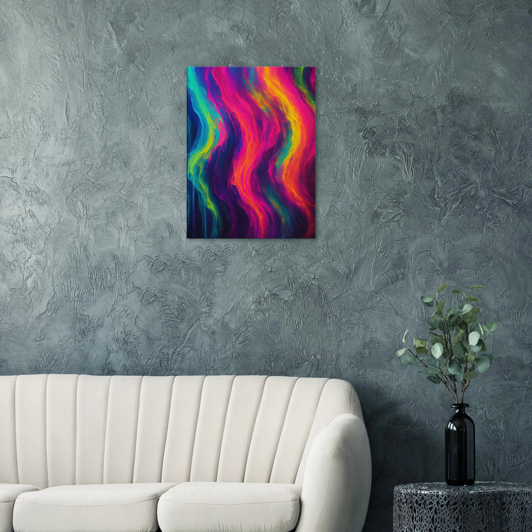 Fluorescent Fall – Der Rausch leuchtender Träume - Simpls space print-Print Material