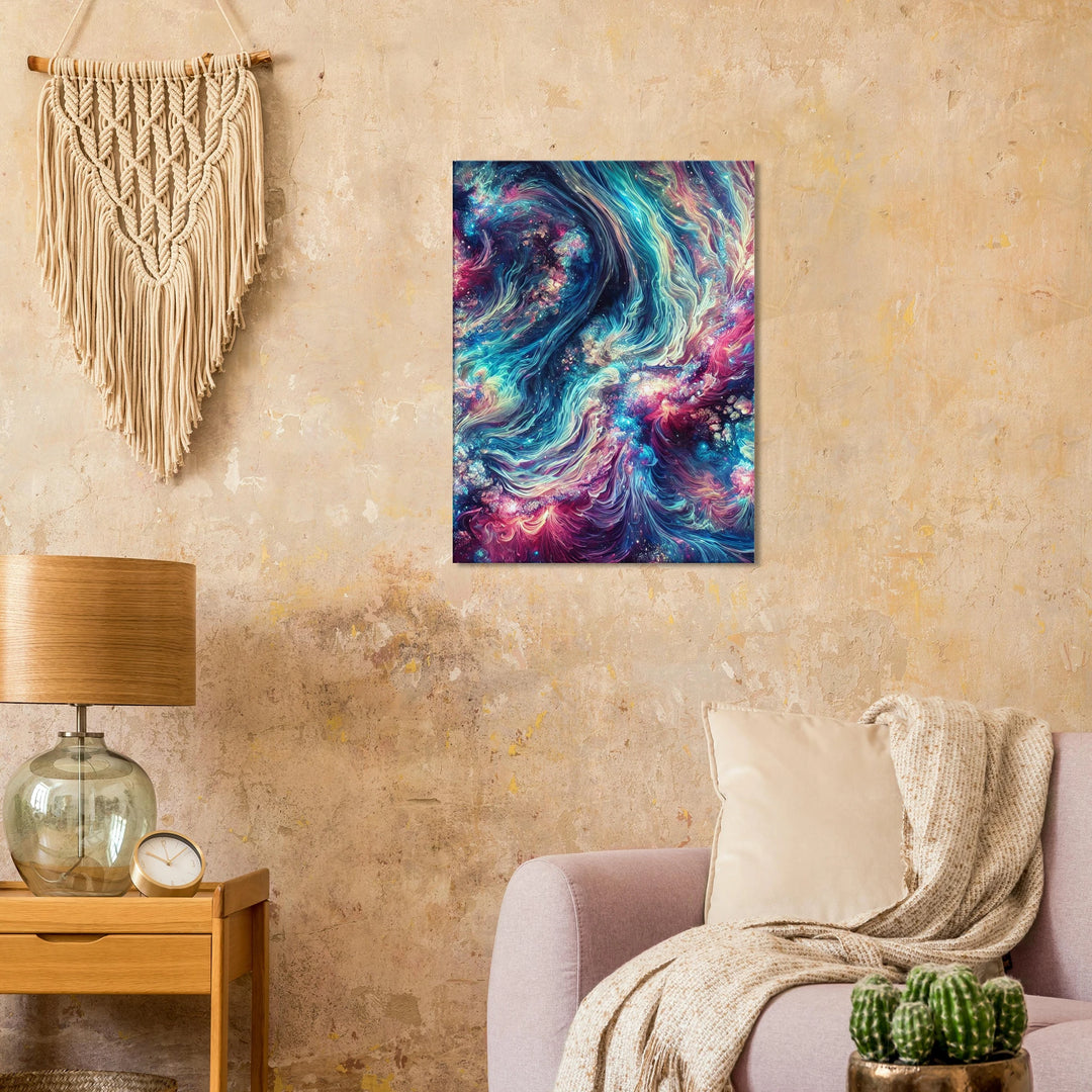 Color Flow – Wenn Farben zu kosmischen Gefühlen werden - Simpls space print-Print Material