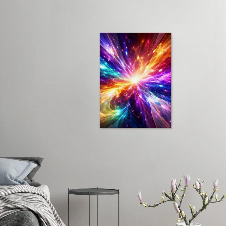 Prismatic Collapse – Wo Farben zu purem Licht explodieren - Simpls space print-Print Material