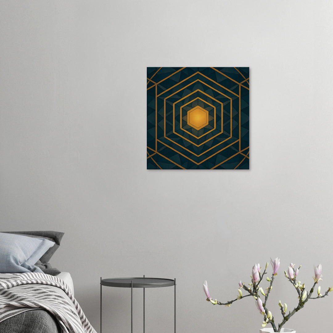 Hexa Vision – Das goldene Tor zur inneren Klarheit - Simpls space print-Print Material