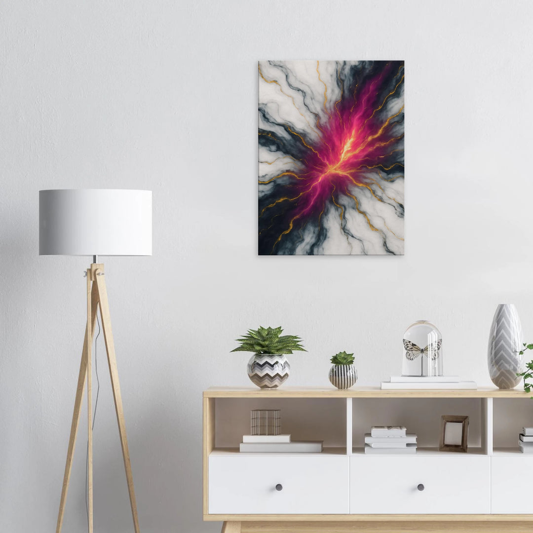 Marble Pulse – Der Herzschlag des Universums in Farbe gefasst - Simpls space print-Print Material
