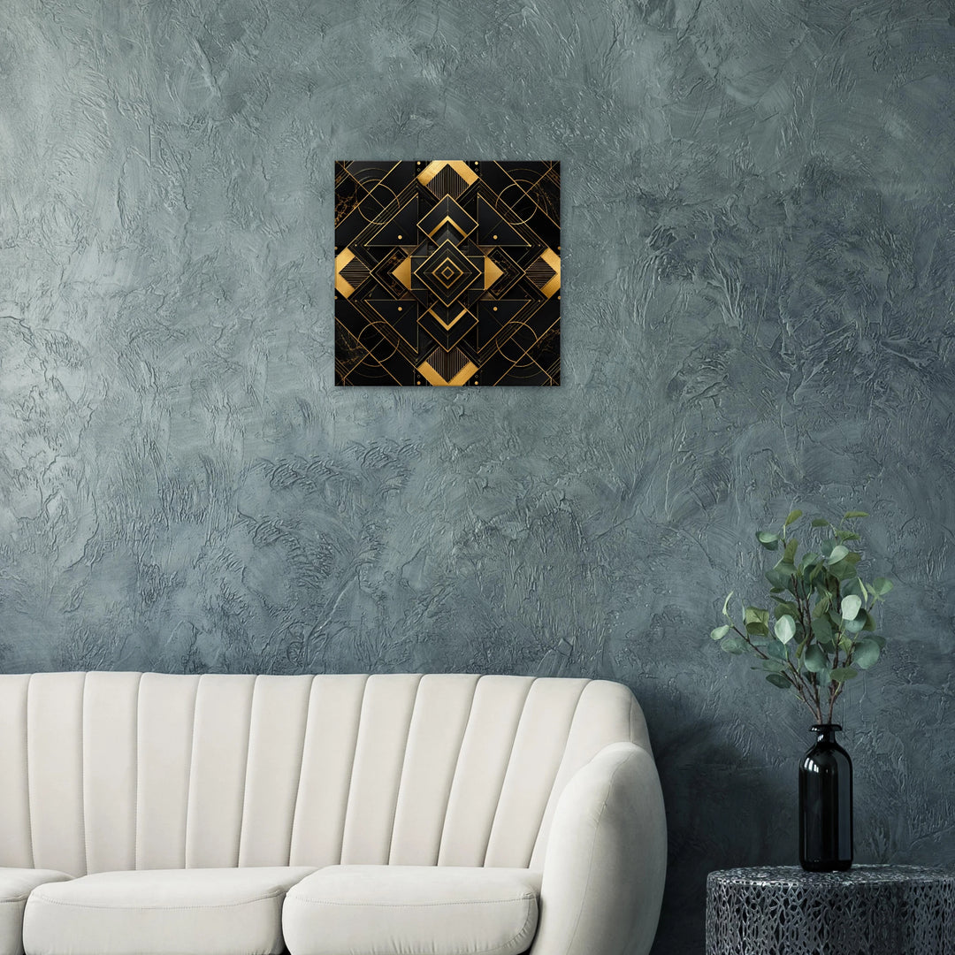 Golden Nexus – Wo Luxus auf perfekte Balance trifft - Simpls space print-Print Material