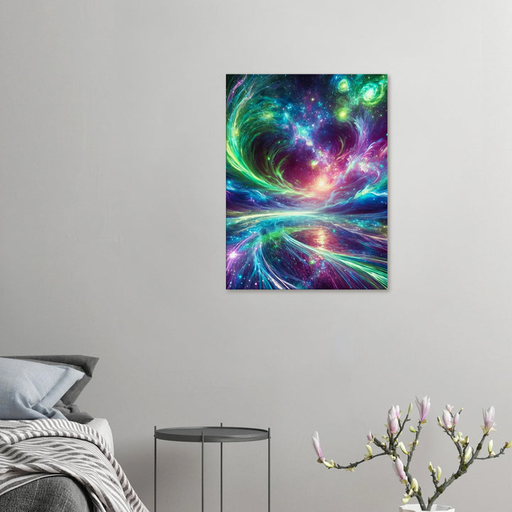 Galaxie Heart – Wenn das Universum dein Herz berührt - Simpls space print-Print Material