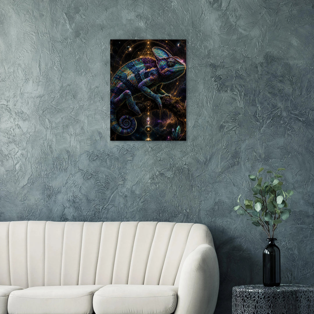 Prism Sovereign – Wo Farbe zur Krone der Wildnis wird - Simpls space print - Print Material