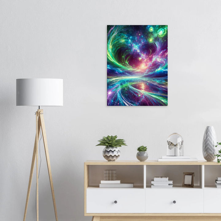 Galaxie Heart – Wenn das Universum dein Herz berührt - Simpls space print-Print Material