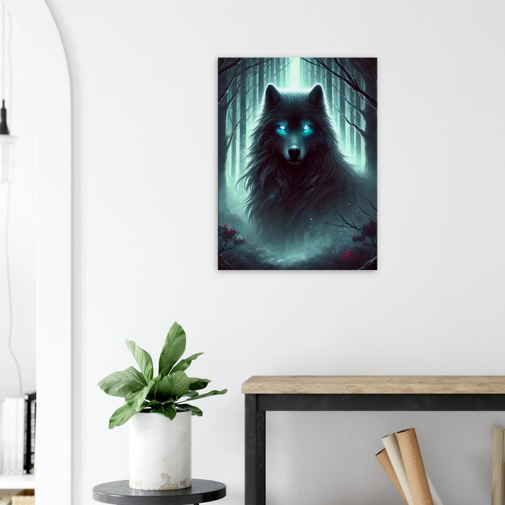 Foggy Wolf – Wächter deiner inneren Wildnis - Simpls space print-Print Material