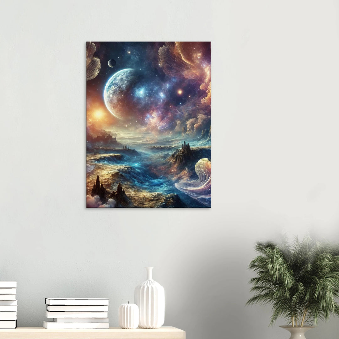 Cosmic Wave – Der Herzschlag des Universums - Simpls space print-Print Material