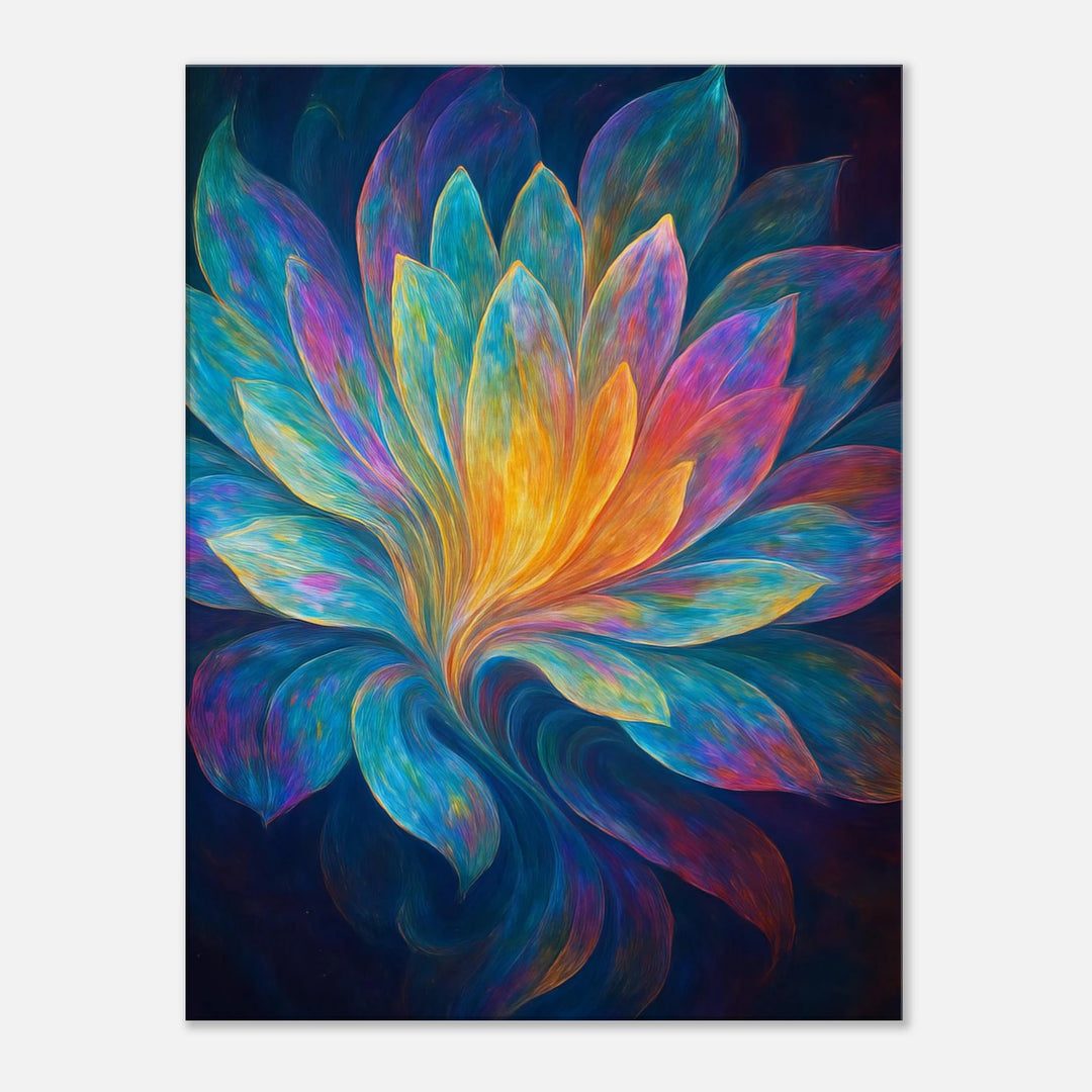 Iridescent Bloom – Das Leuchten deiner inneren Entfaltung - Simpls space print - Print Material