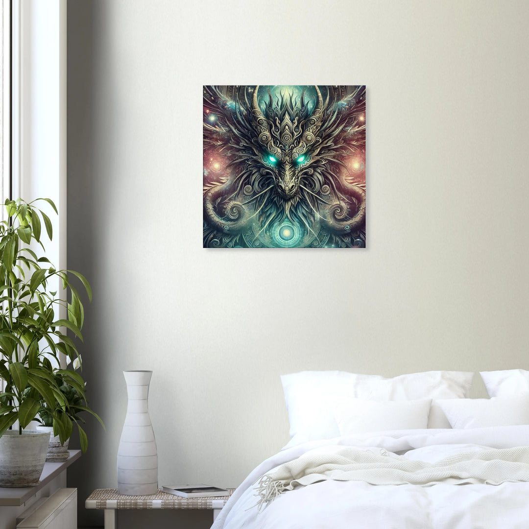 Totem Drache – Die erwachende Urkraft des Kosmos - Simpls space print-Print Material