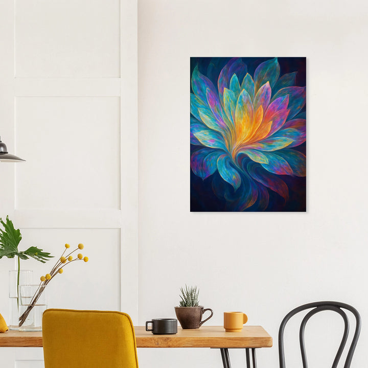 Iridescent Bloom – Das Leuchten deiner inneren Entfaltung - Simpls space print - Print Material