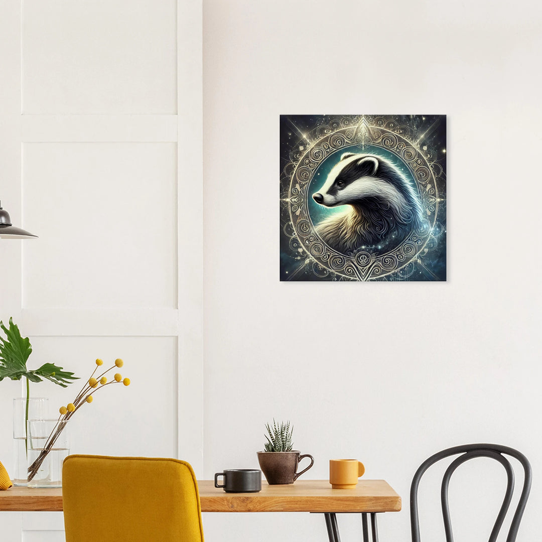 Totem Dachs – Hüter der Entschlossenheit und inneren Stärke - Simpls space print-Print Material