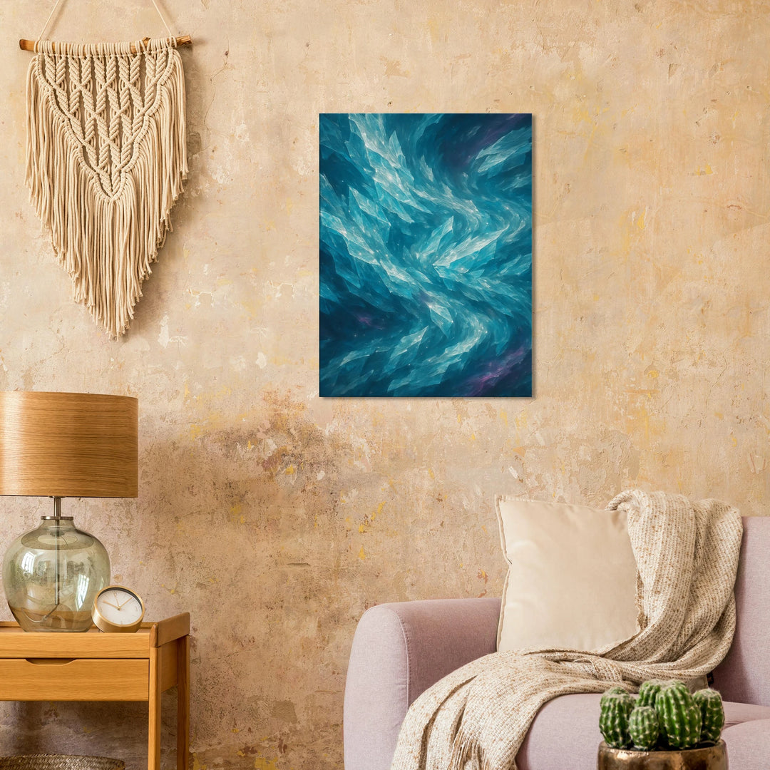 Crystalline Drift – Die stille Bewegung aus Licht und Eis - Simpls space print - Print Material