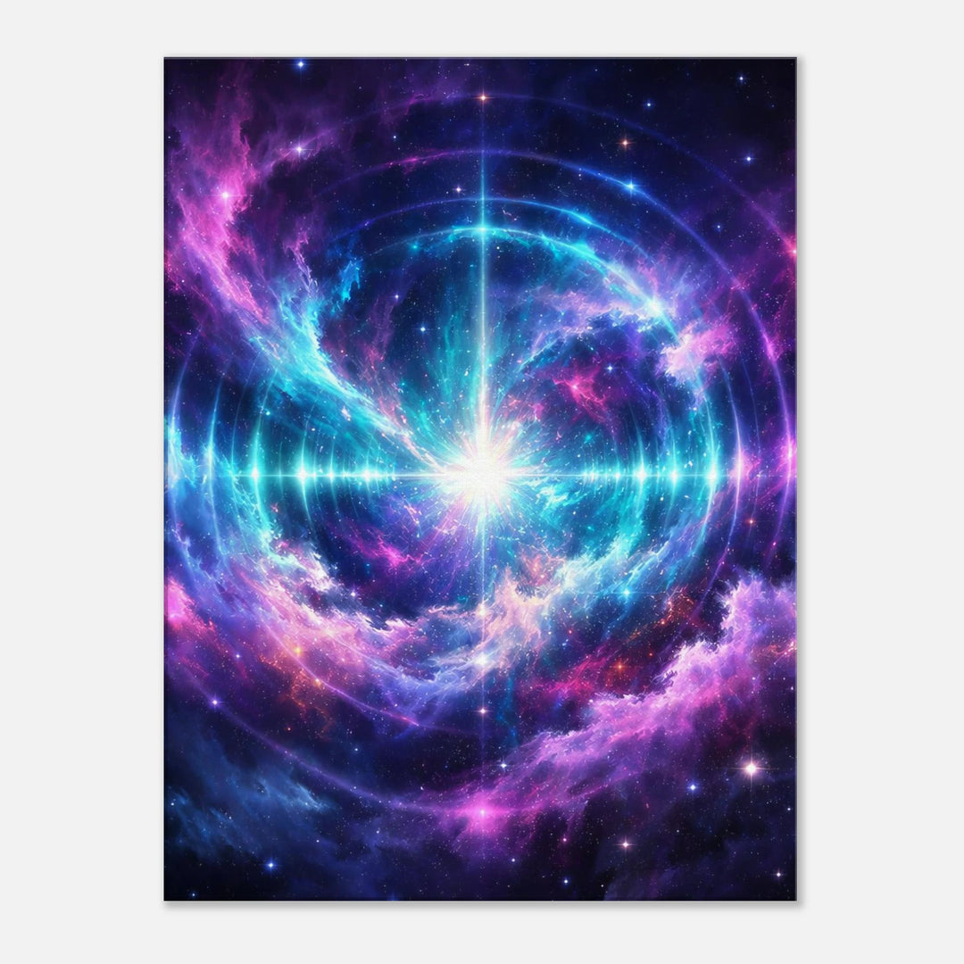 Echo Nebula – Leuchtende Tiefe für moderne Wohnräume - Simpls space print - Print Material