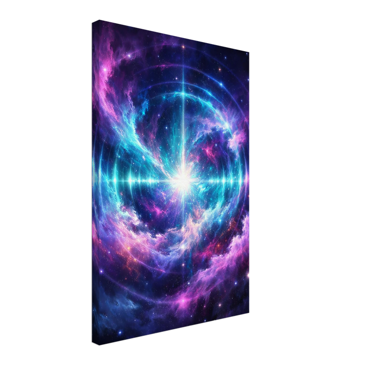 Echo Nebula – Leuchtende Tiefe für moderne Wohnräume - Simpls space print - Print Material