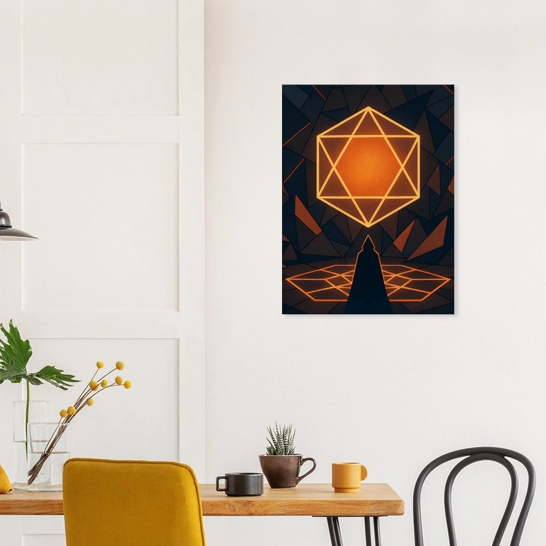 Polygon Ritual – Das Leuchten der inneren Offenbarung - Simpls space print-Print Material