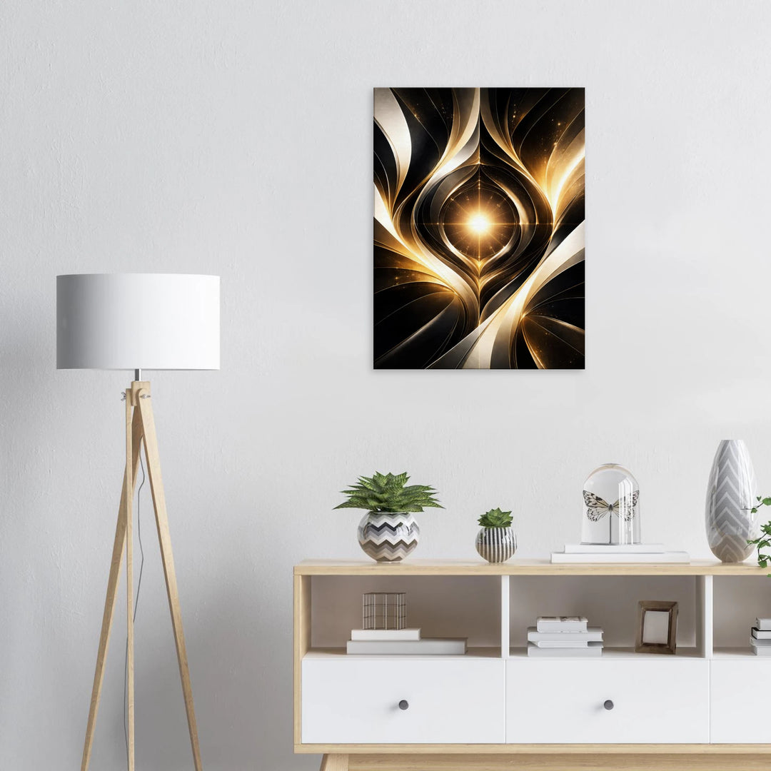 Zeropoint Shape – Die stille Geburt des Lichts - Simpls space print-Print Material