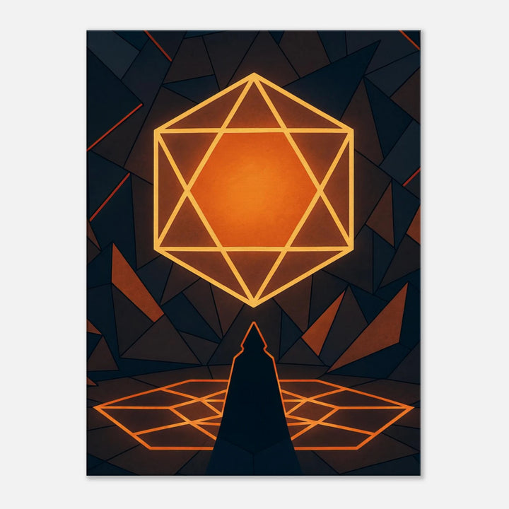 Polygon Ritual – Das Leuchten der inneren Offenbarung - Simpls space print-Print Material