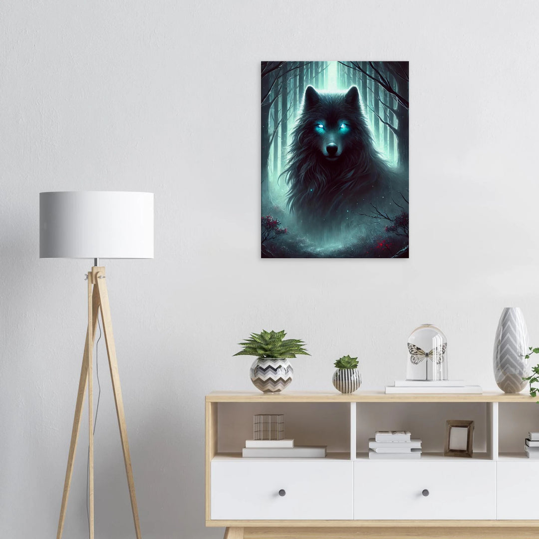 Foggy Wolf – Wächter deiner inneren Wildnis - Simpls space print-Print Material