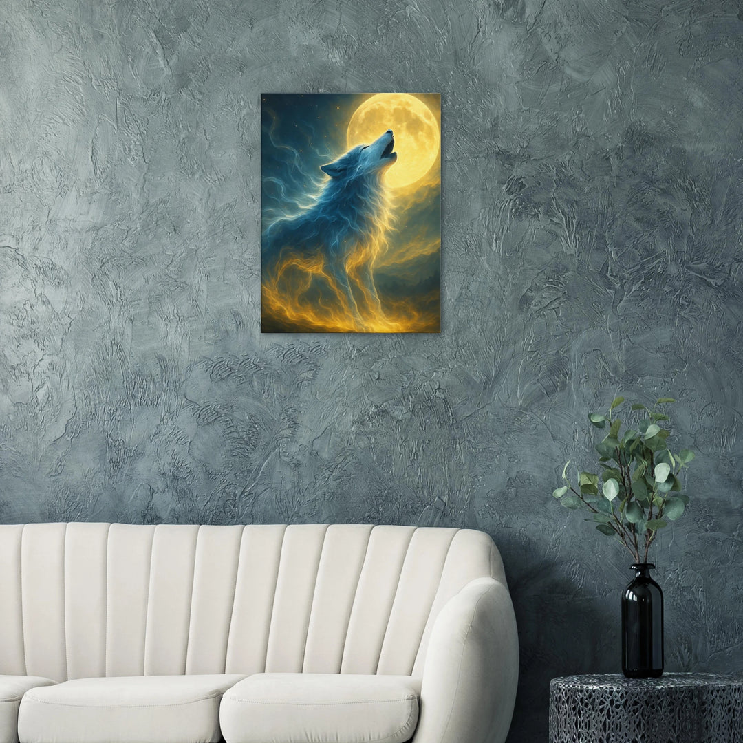 Lunar Howl - Simpls space print - Print Material