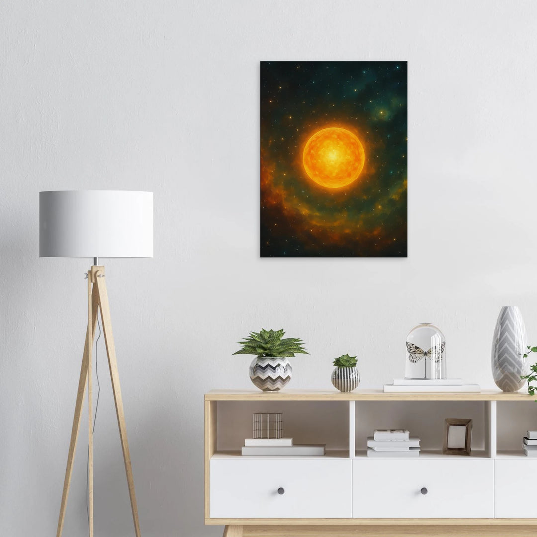 Solar Grove – Die leuchtende Seele des Kosmos - Simpls space print-Print Material