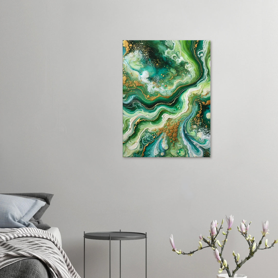 Goldengreen – Wo Leben fließt und Licht sich verliert - Simpls space print-Print Material