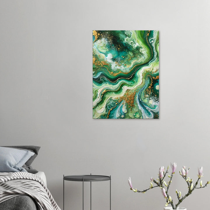 Goldengreen – Wo Leben fließt und Licht sich verliert - Simpls space print-Print Material
