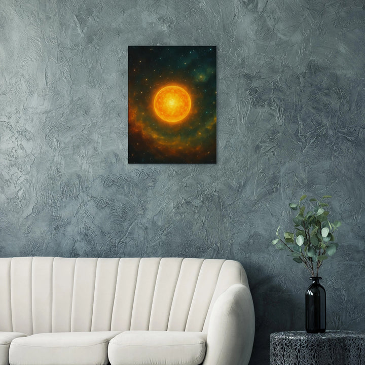 Solar Grove – Die leuchtende Seele des Kosmos - Simpls space print-Print Material