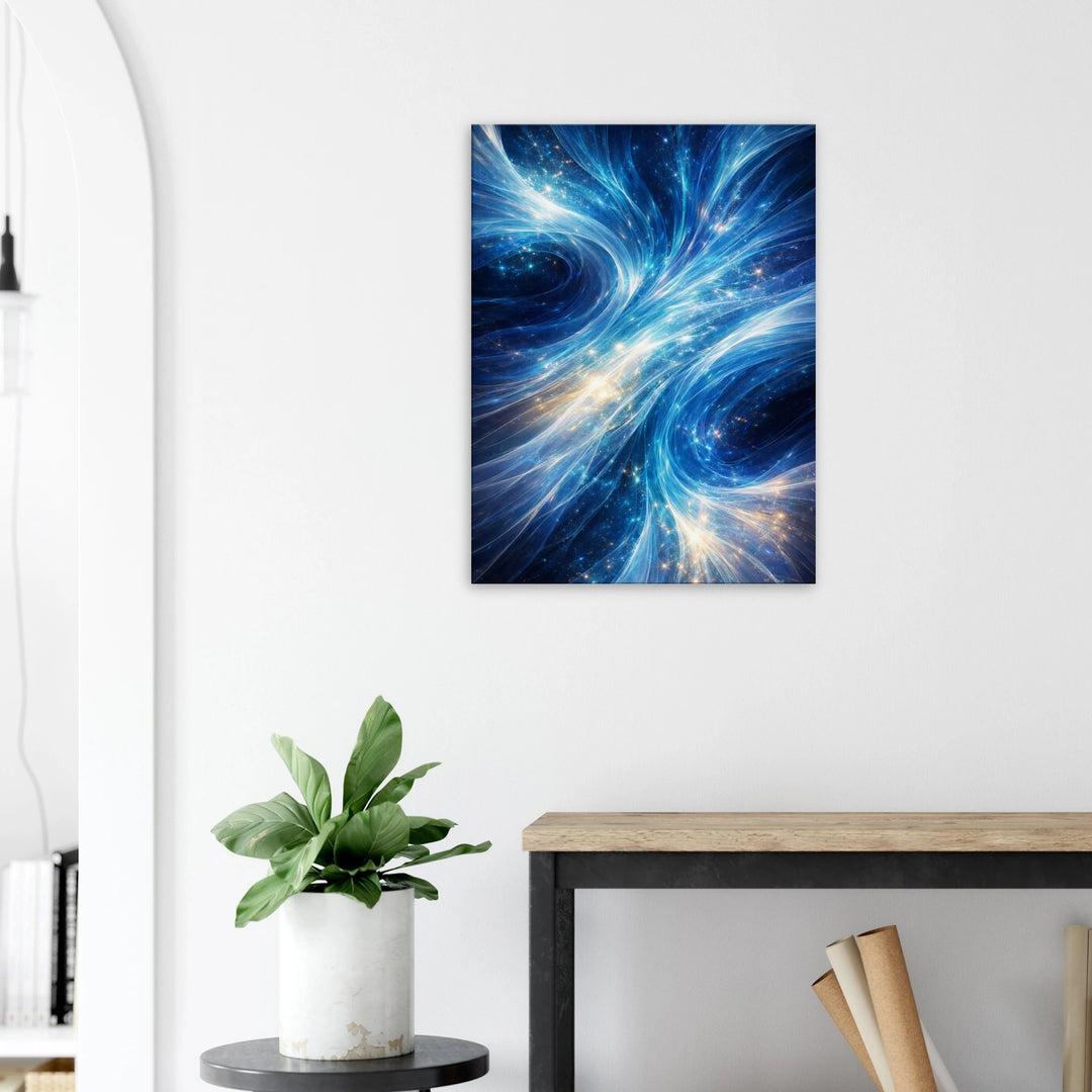 Sapphire Twist – Der ruhige Sog der Tiefe - Simpls space print-Print Material